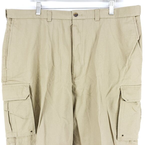 Hagger The Weekend Short Men's Size 42 Brown Khaki Flat Front - Picture 3 of 7